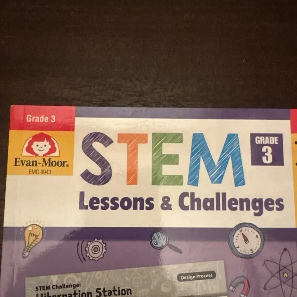 NEW Stem Lessons and Challenges Grade 3 Evan-Moor Paperback Workbook Home School